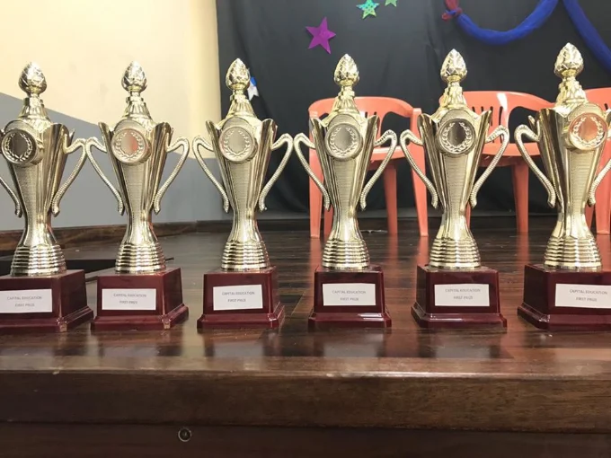 Capital Education student achievement trophies